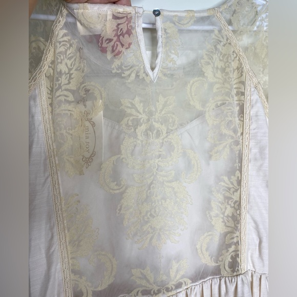 NWT Cream Lace Maxi Dress - Picture 5 of 8